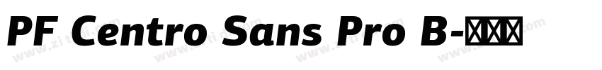 PF Centro Sans Pro B字体转换